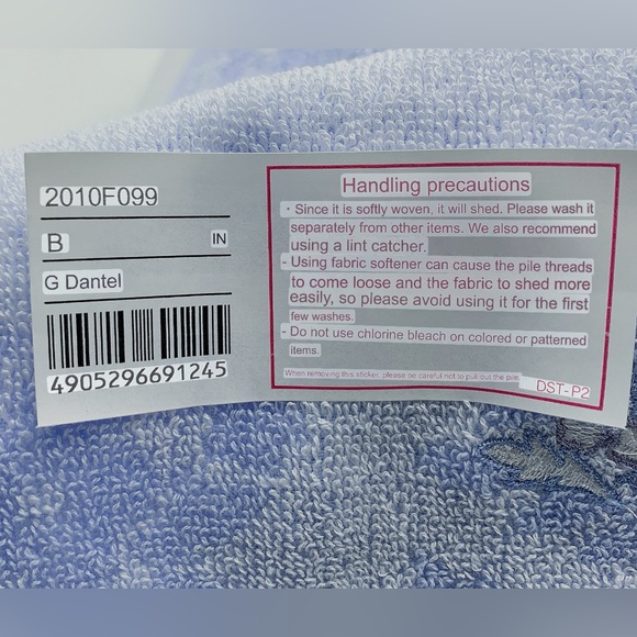 2Pc Givenchy 100% Cotton Embroidered Logo Hand Towels - Picture 10 of 11